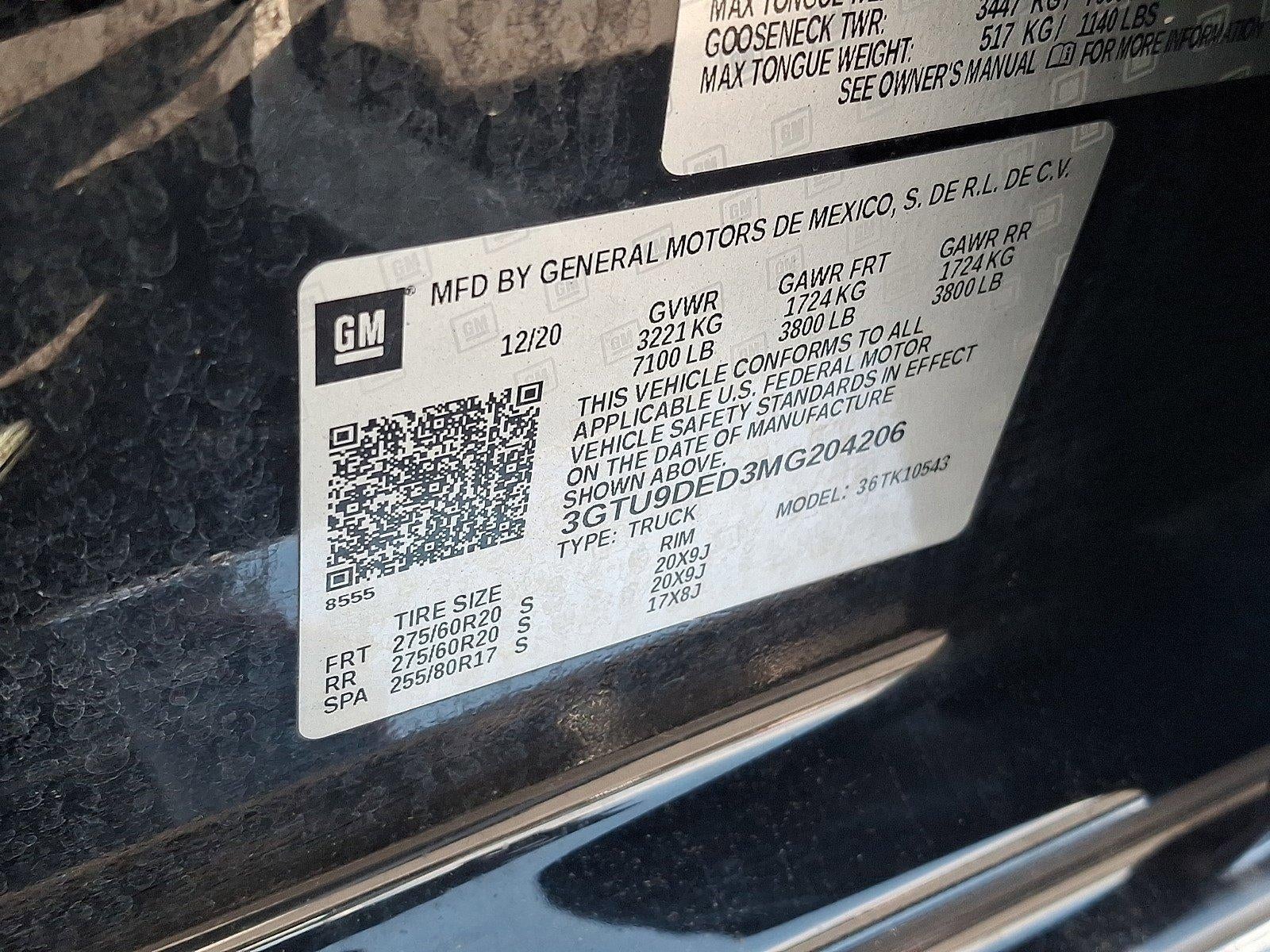 2021 GMC Sierra 1500 Crew Cab Short Box 4-Wheel Drive SLT