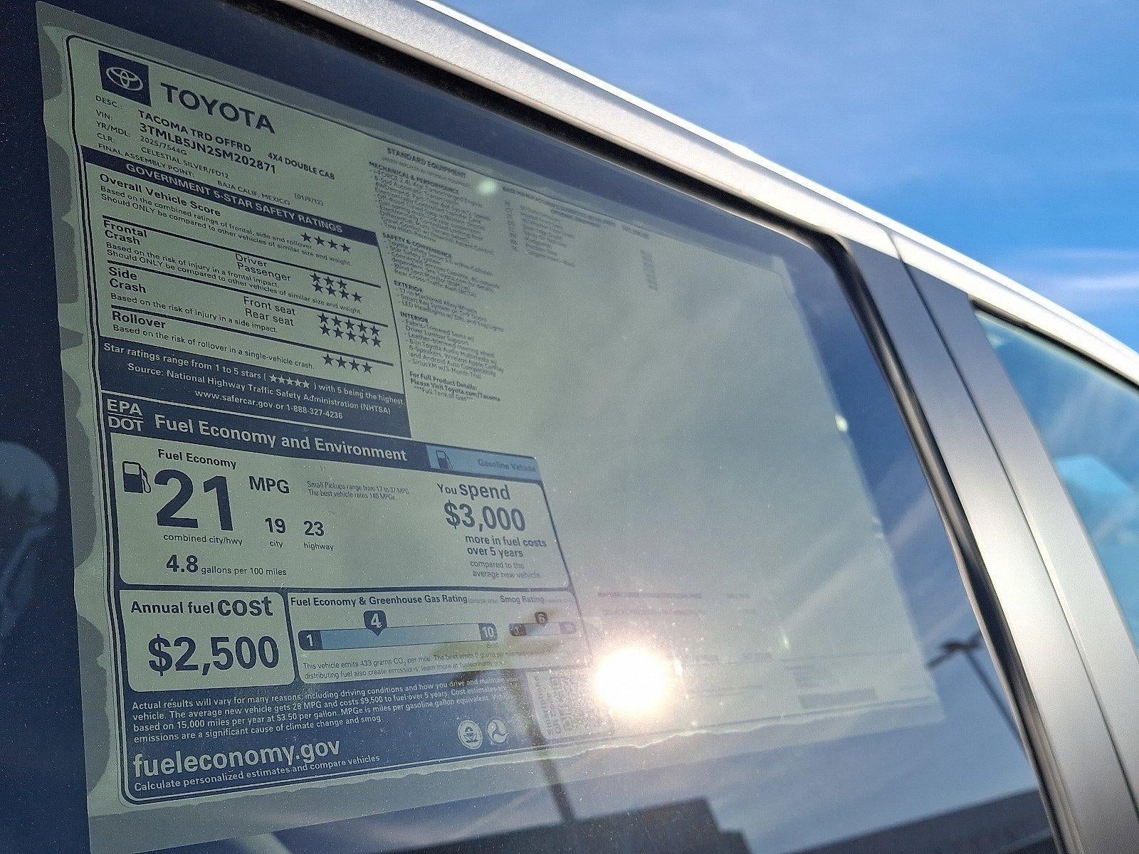 2025 Toyota Tacoma 4WD 4WD SR Double Cab 5' Bed AT (GS)