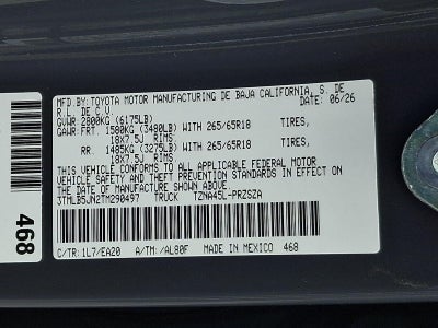 2026 Toyota Tacoma 4WD 4WD TRD Sport Double Cab 5' Bed AT (Natl)