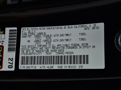 2026 Toyota Tacoma SR5