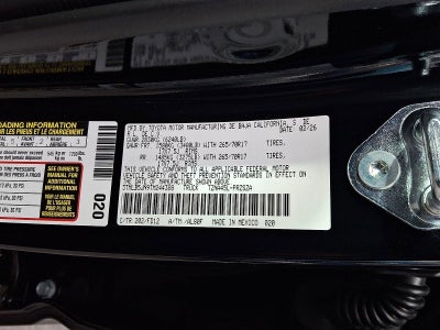 2026 Toyota Tacoma 4WD 4WD TRD Sport Double Cab 5' Bed AT (Natl)