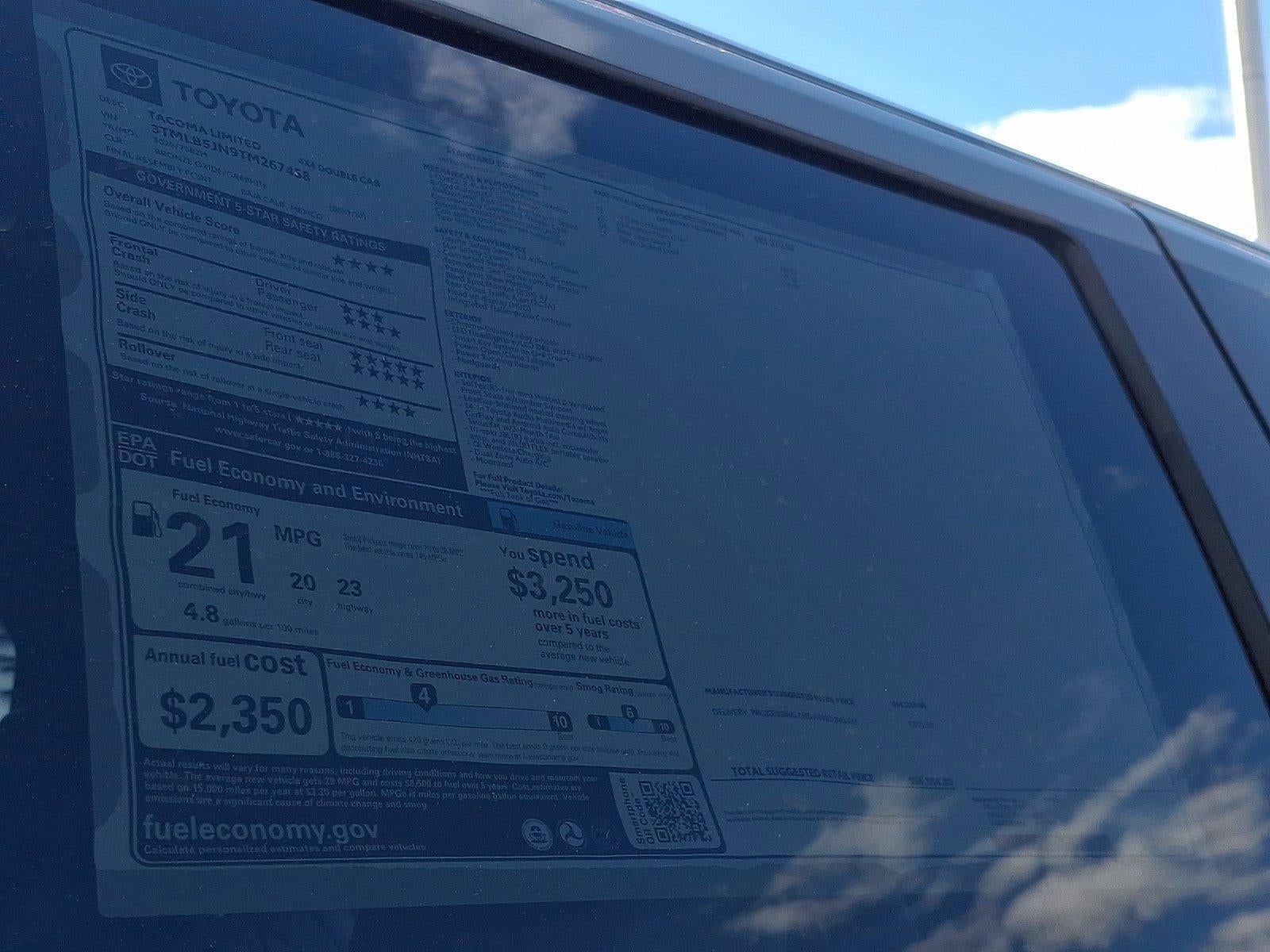 2026 Toyota Tacoma 4WD 4WD Limited Double Cab 5' Bed AT (Natl)