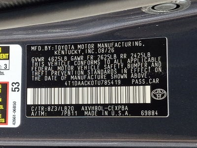 2026 Toyota Camry XSE