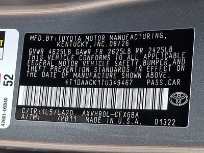 2026 Toyota Camry XLE