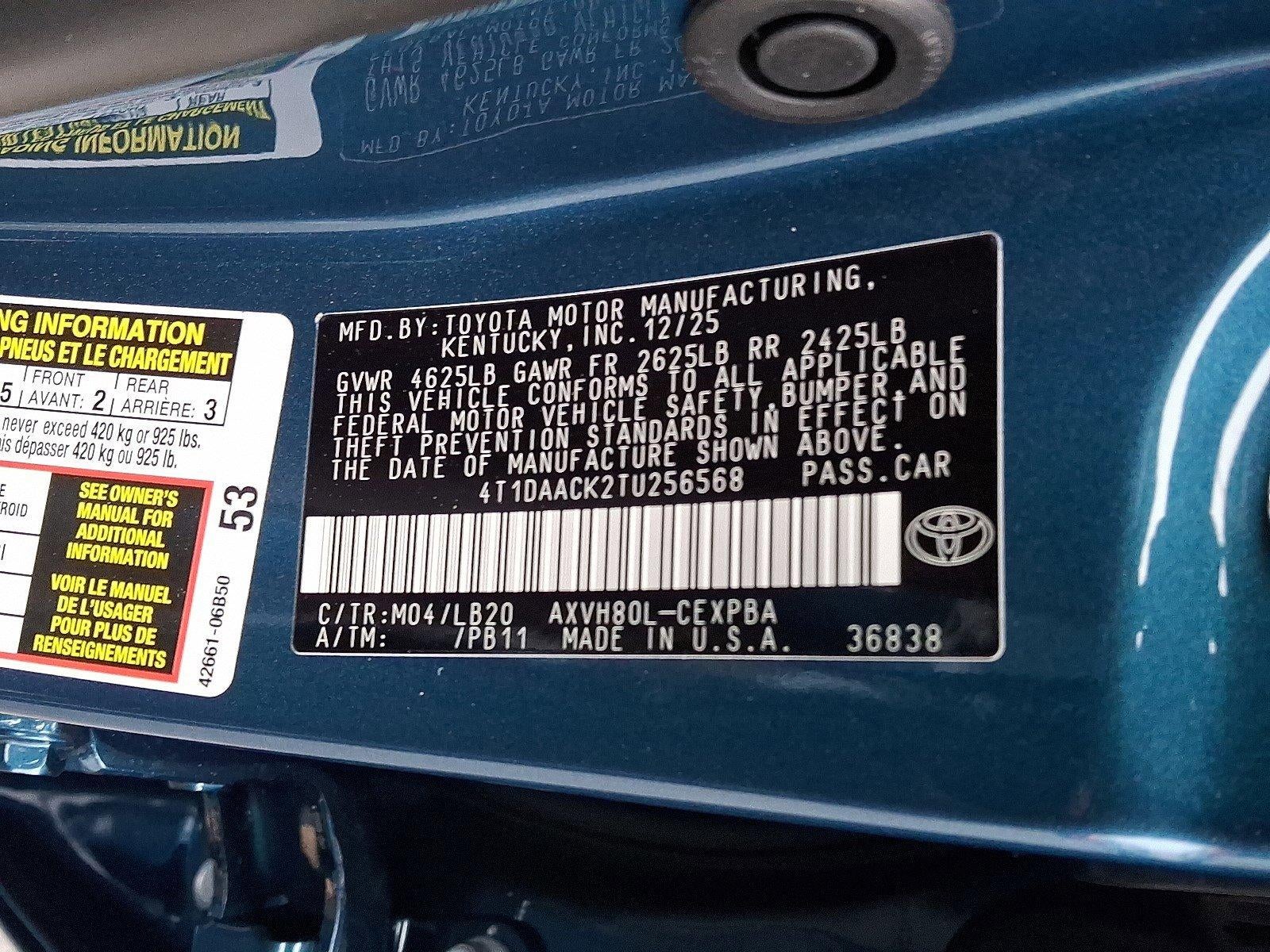 2026 Toyota Camry LE (SE)