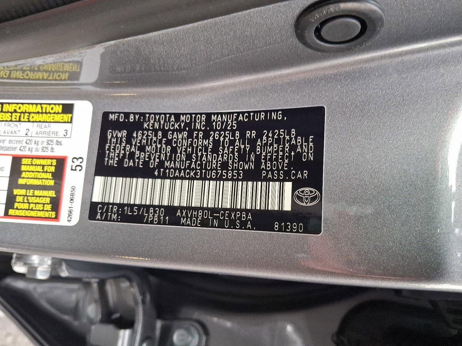 2026 Toyota Camry XSE (Natl)