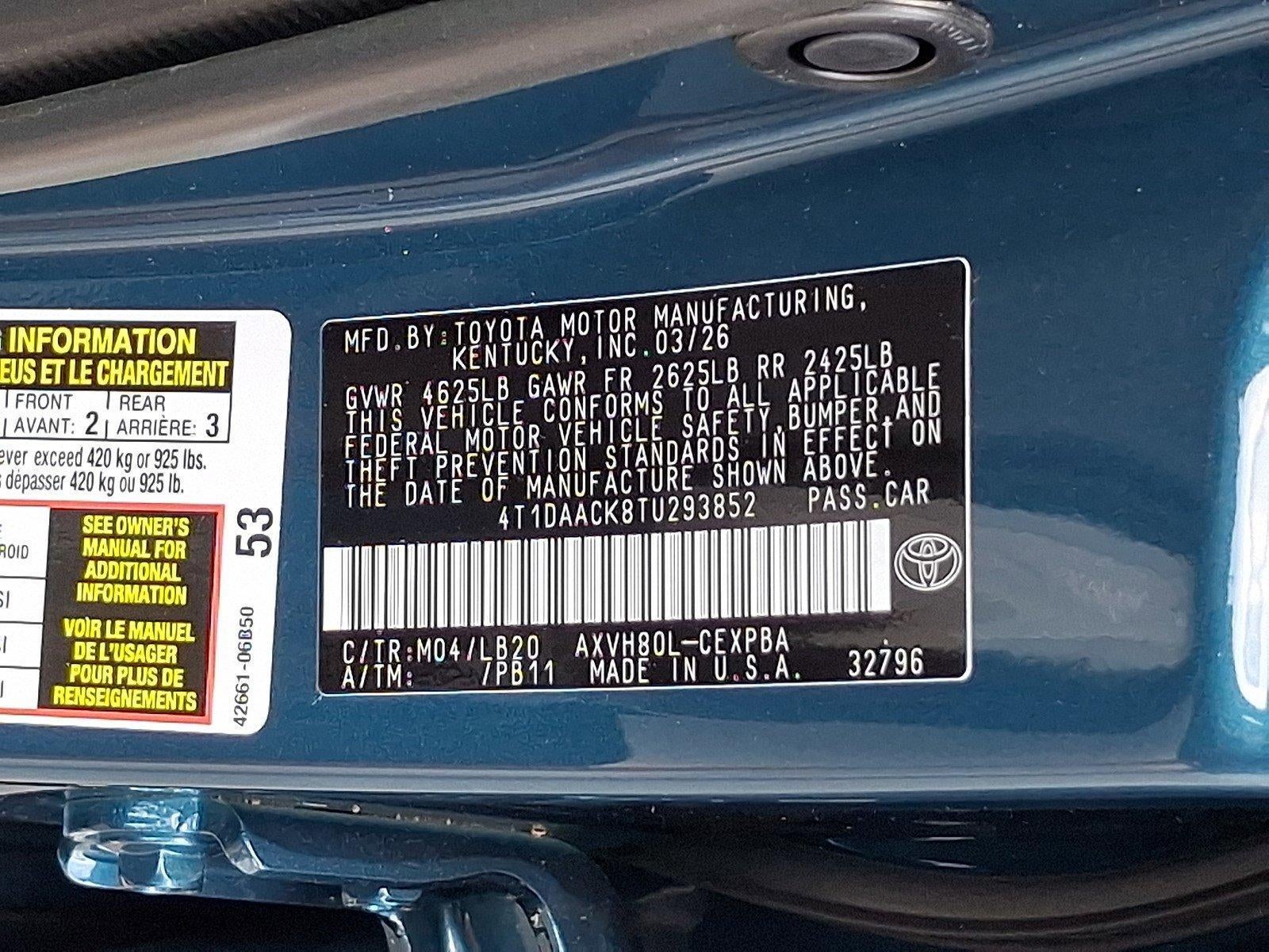 2026 Toyota Camry XSE (Natl)