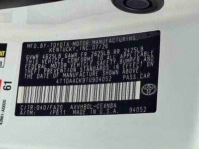 2026 Toyota Camry LE (SE)