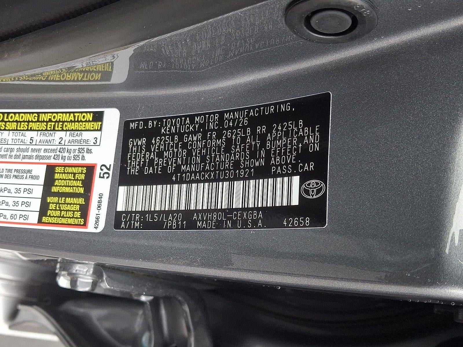 2026 Toyota Camry XLE (SE)