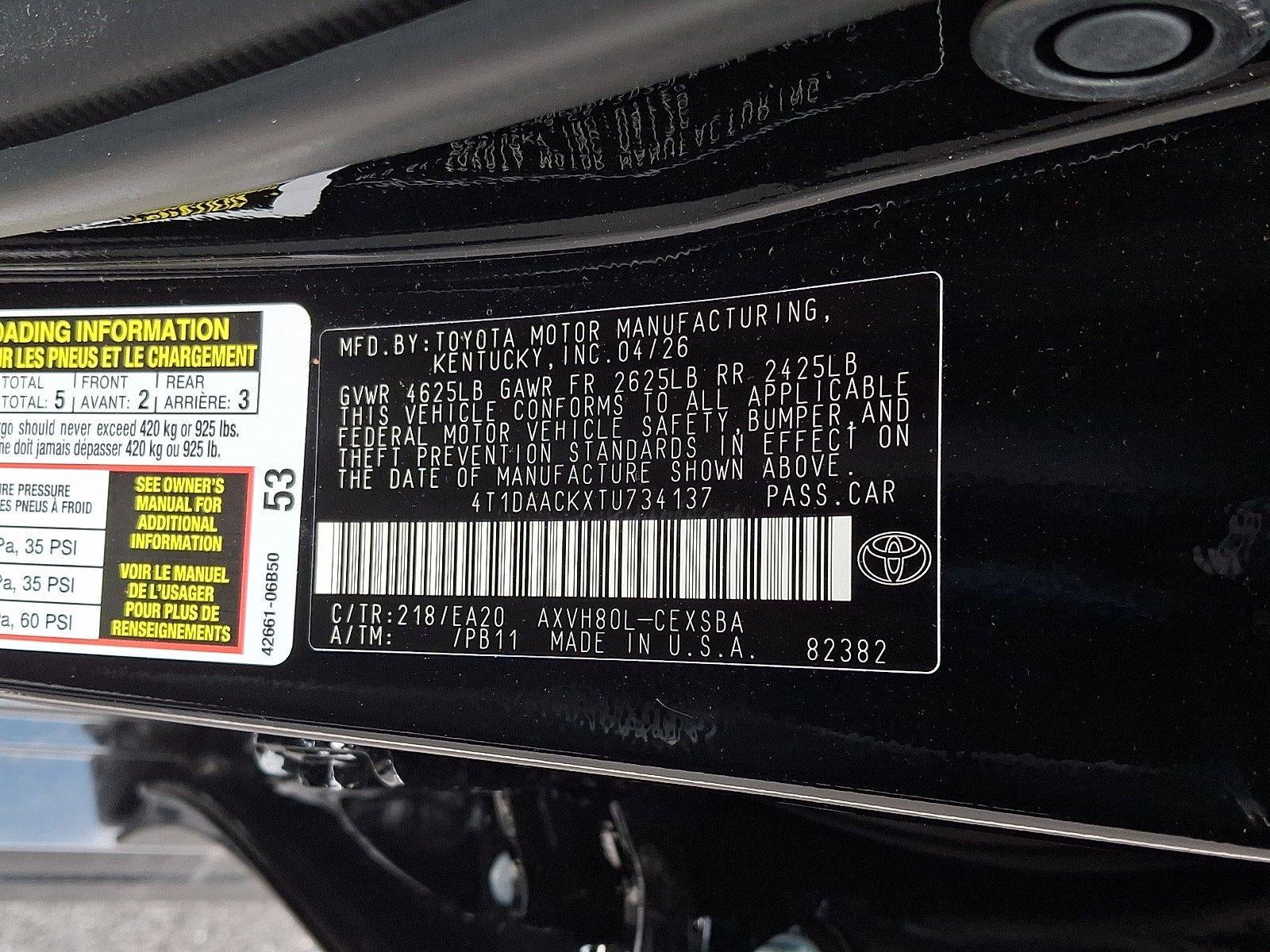 2026 Toyota Camry Nightshade (Natl)