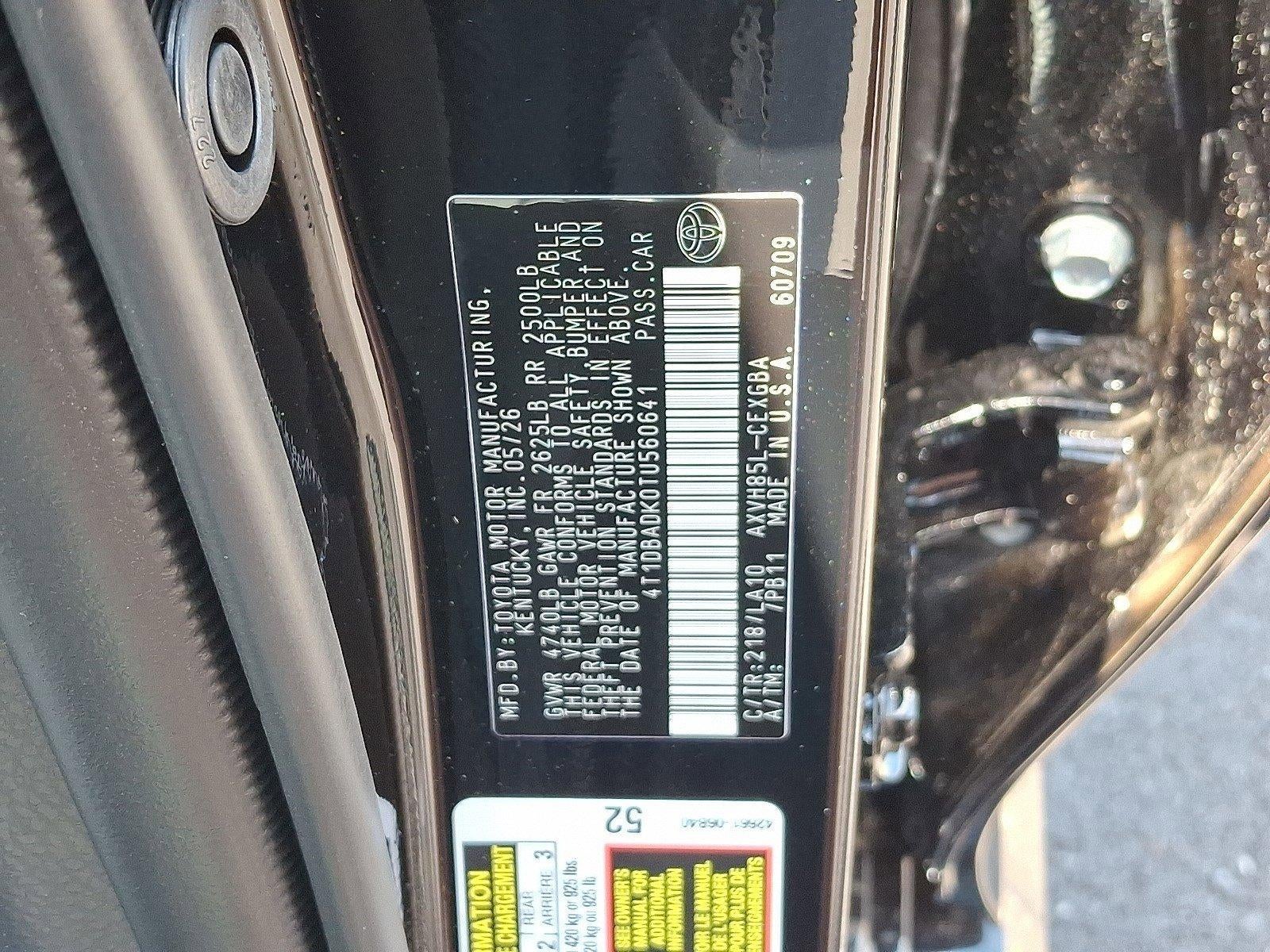 2026 Toyota Camry XLE AWD (Natl)
