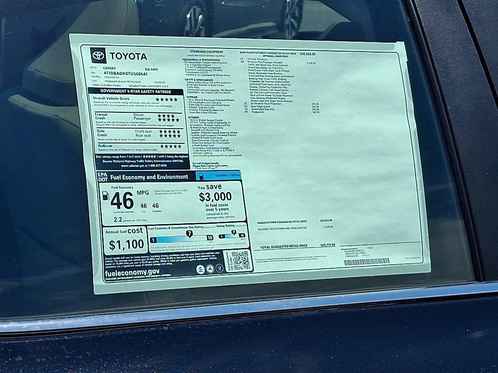 2026 Toyota Camry XLE AWD (Natl)