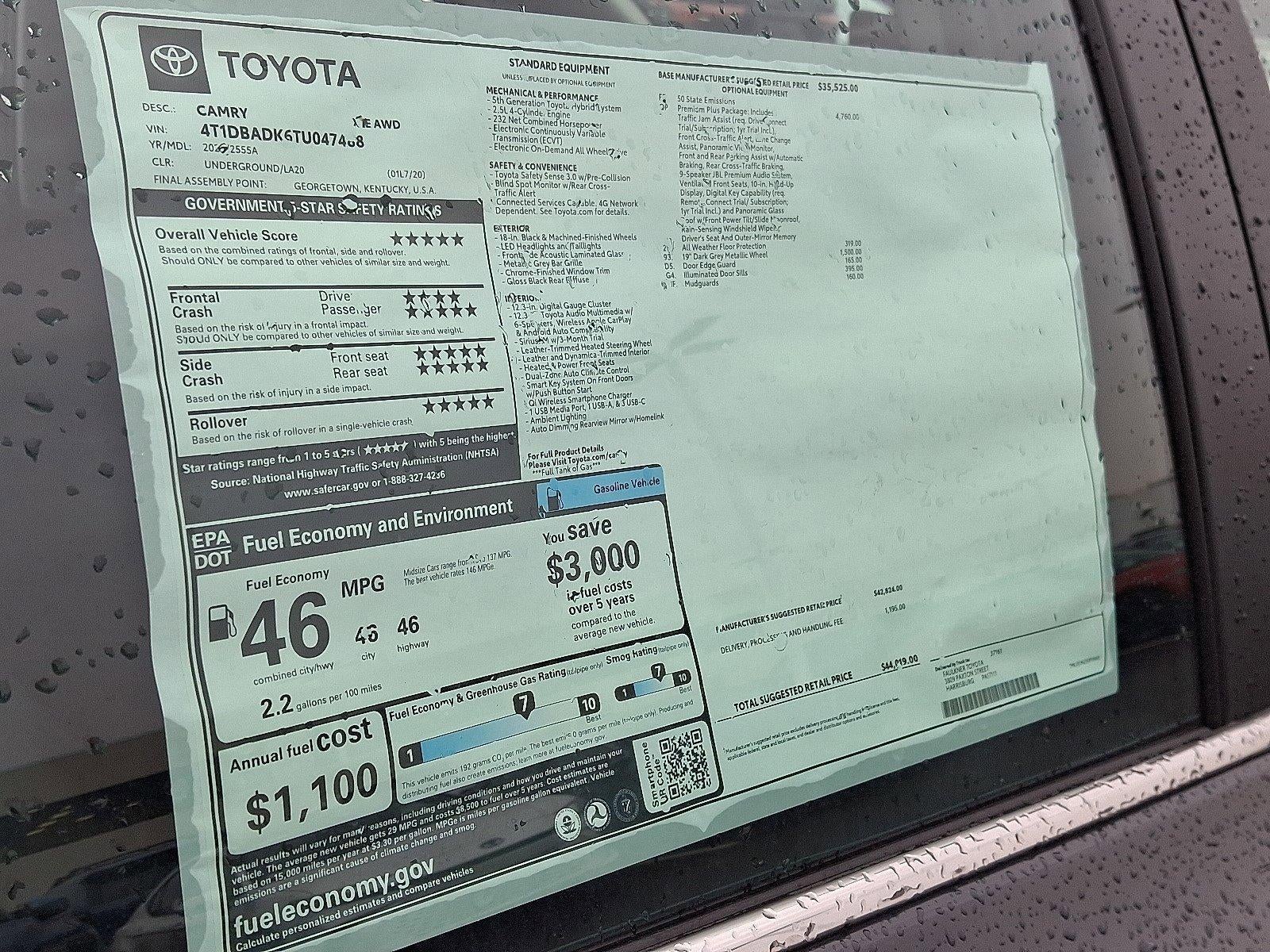 2026 Toyota Camry XLE AWD (Natl)