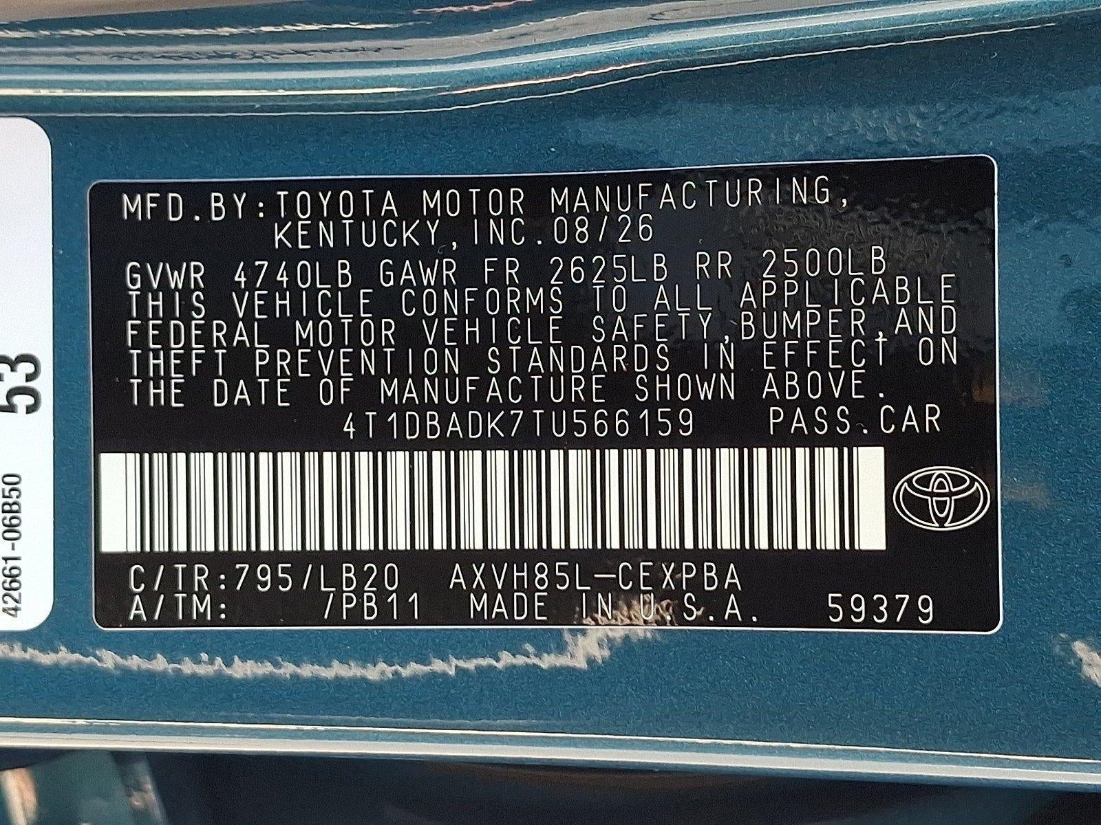2026 Toyota Camry XSE AWD (Natl)