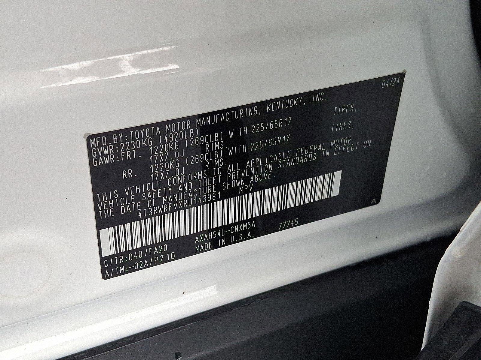 2024 Toyota RAV4 Hybrid XLE AWD (Natl)