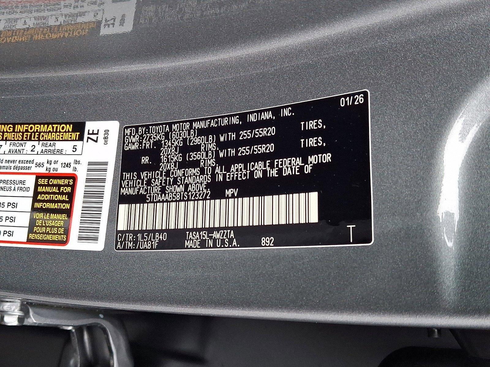 2026 Toyota Grand Highlander Platinum AWD (Natl)