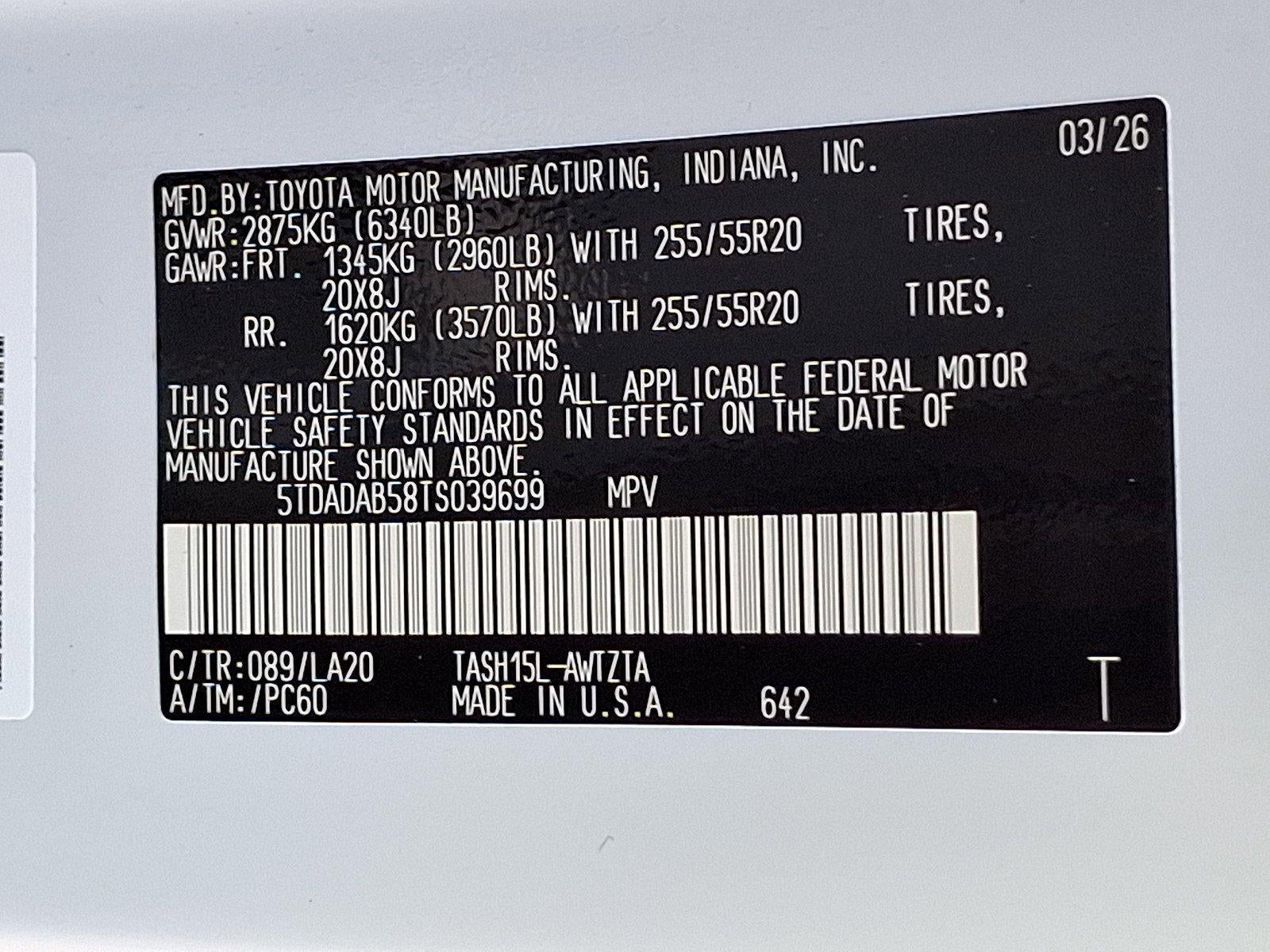 2026 Toyota Grand Highlander Hybrid MAX Platinum AWD (Natl)