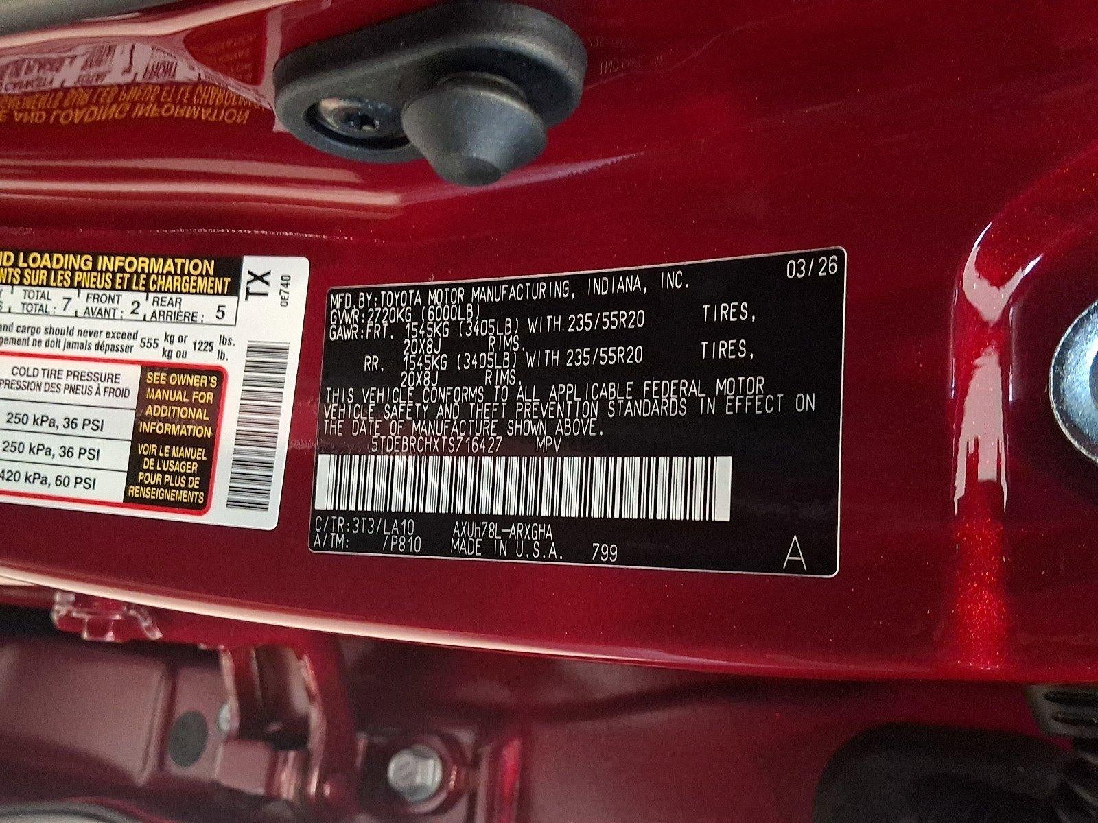 2026 Toyota Highlander Hybrid Platinum AWD (Natl)