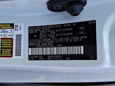 2026 Toyota Sienna Platinum AWD 7-Passenger (GS)