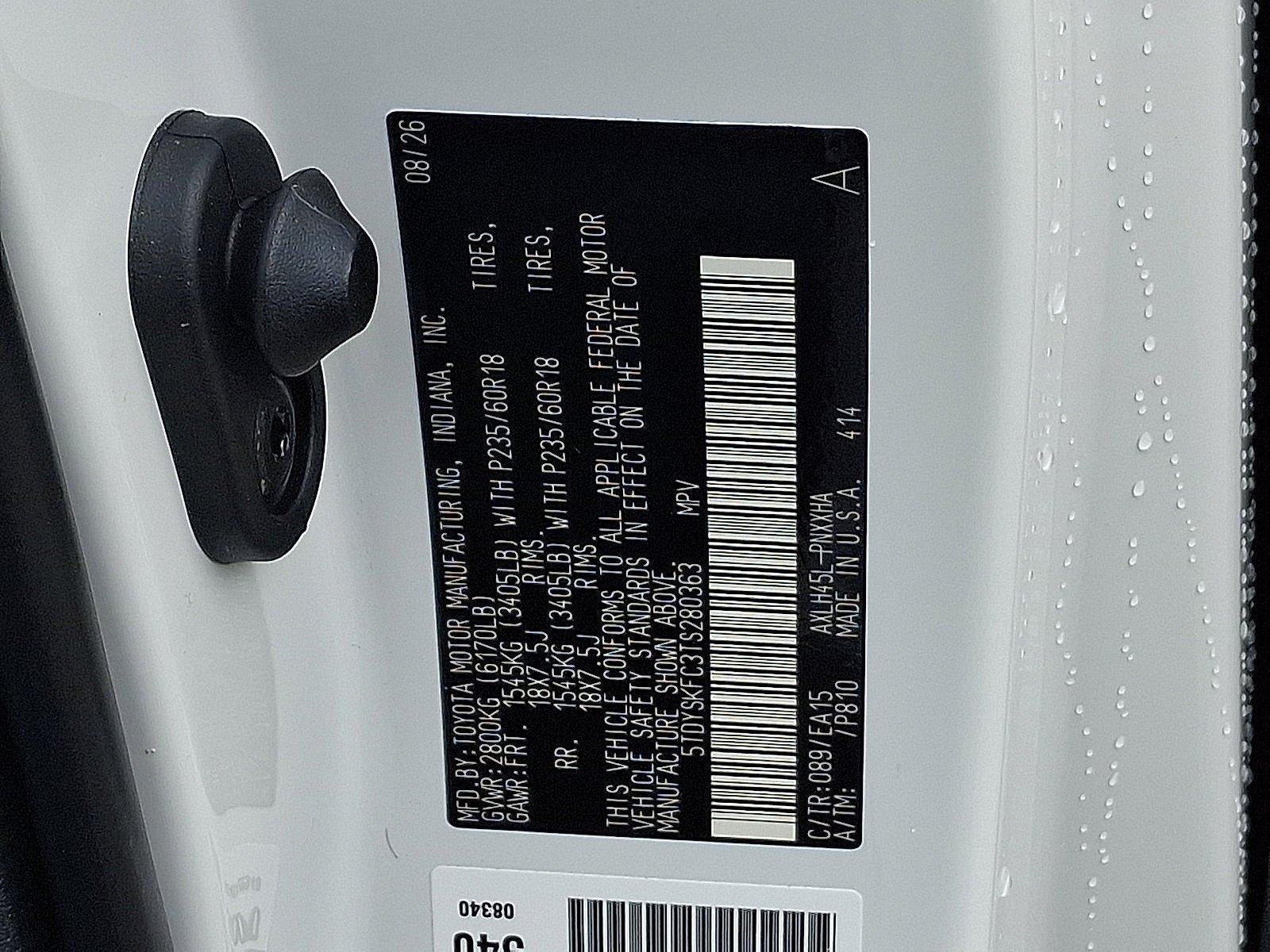 2026 Toyota Sienna XLE AWD 7-Passenger (Natl)