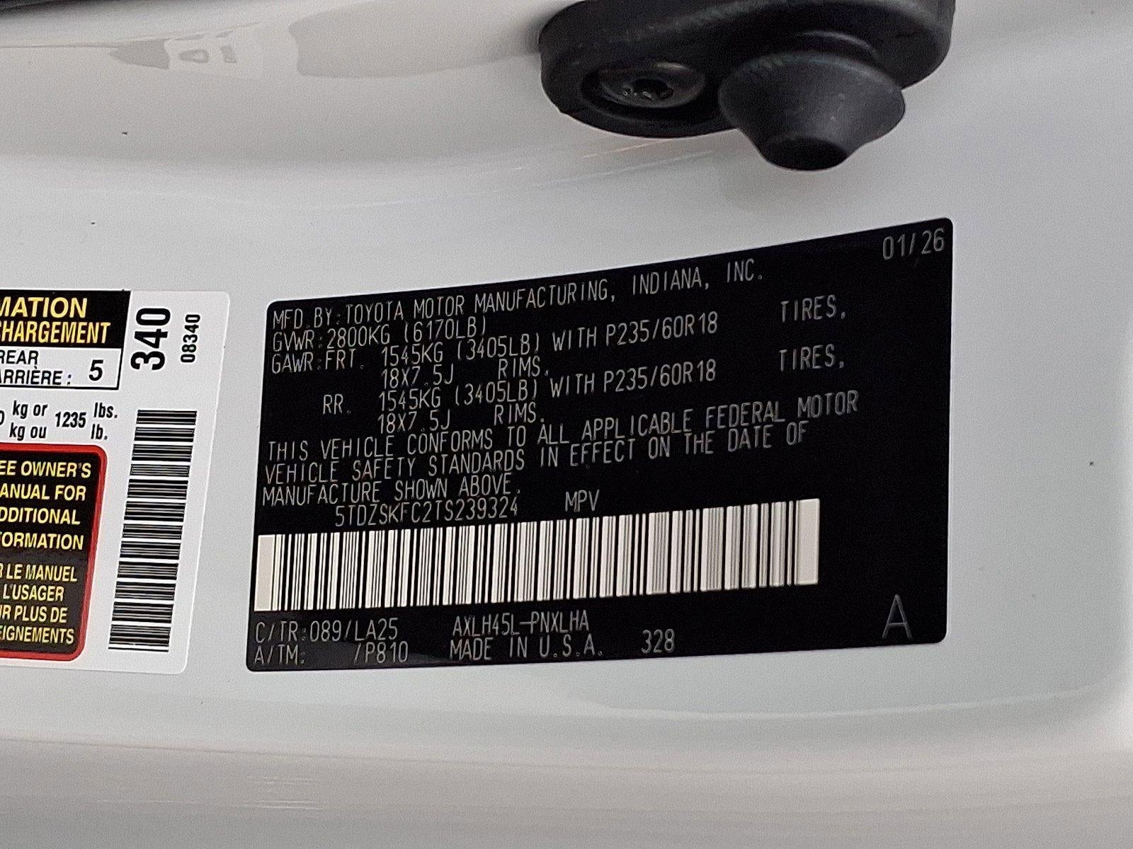 2026 Toyota Sienna Limited AWD 7-Passenger (GS)