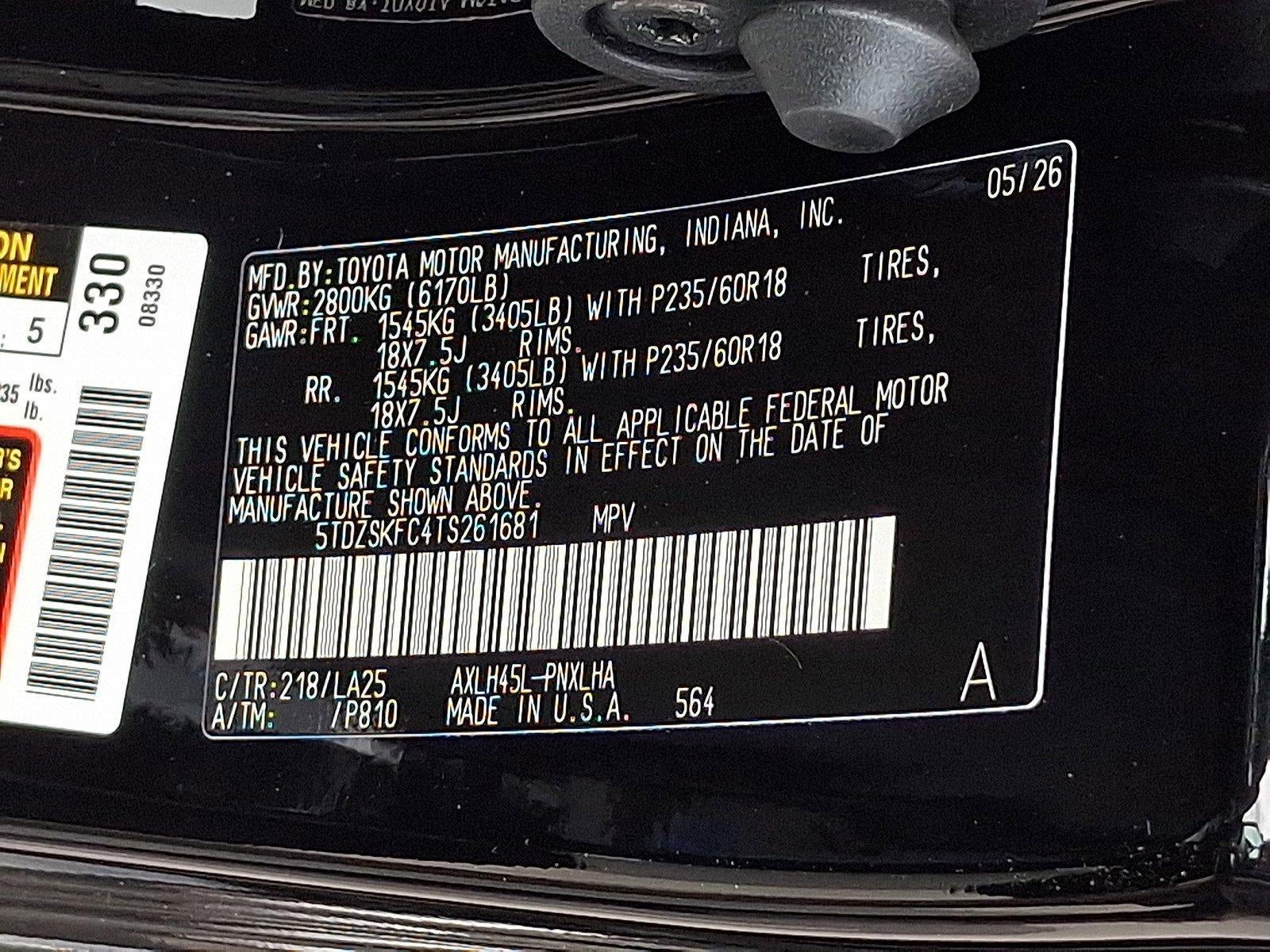 2026 Toyota Sienna Limited AWD 7-Passenger (GS)