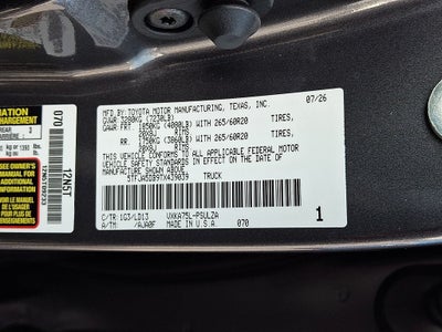 2026 Toyota Tundra 4WD 4WD Limited CrewMax 5.5' Bed (Natl)