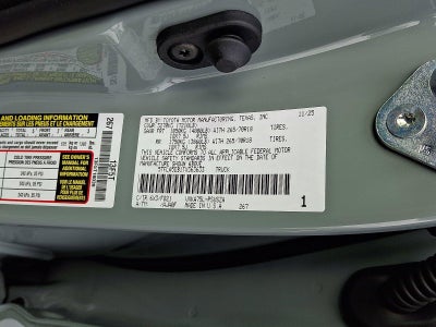 2026 Toyota Tundra 4WD 4WD SR5 CrewMax 5.5' Bed (SE)