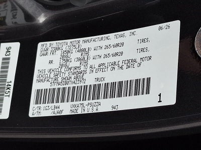 2026 Toyota Tundra 4WD 4WD 1794 Edition CrewMax 5.5' Bed (Natl)