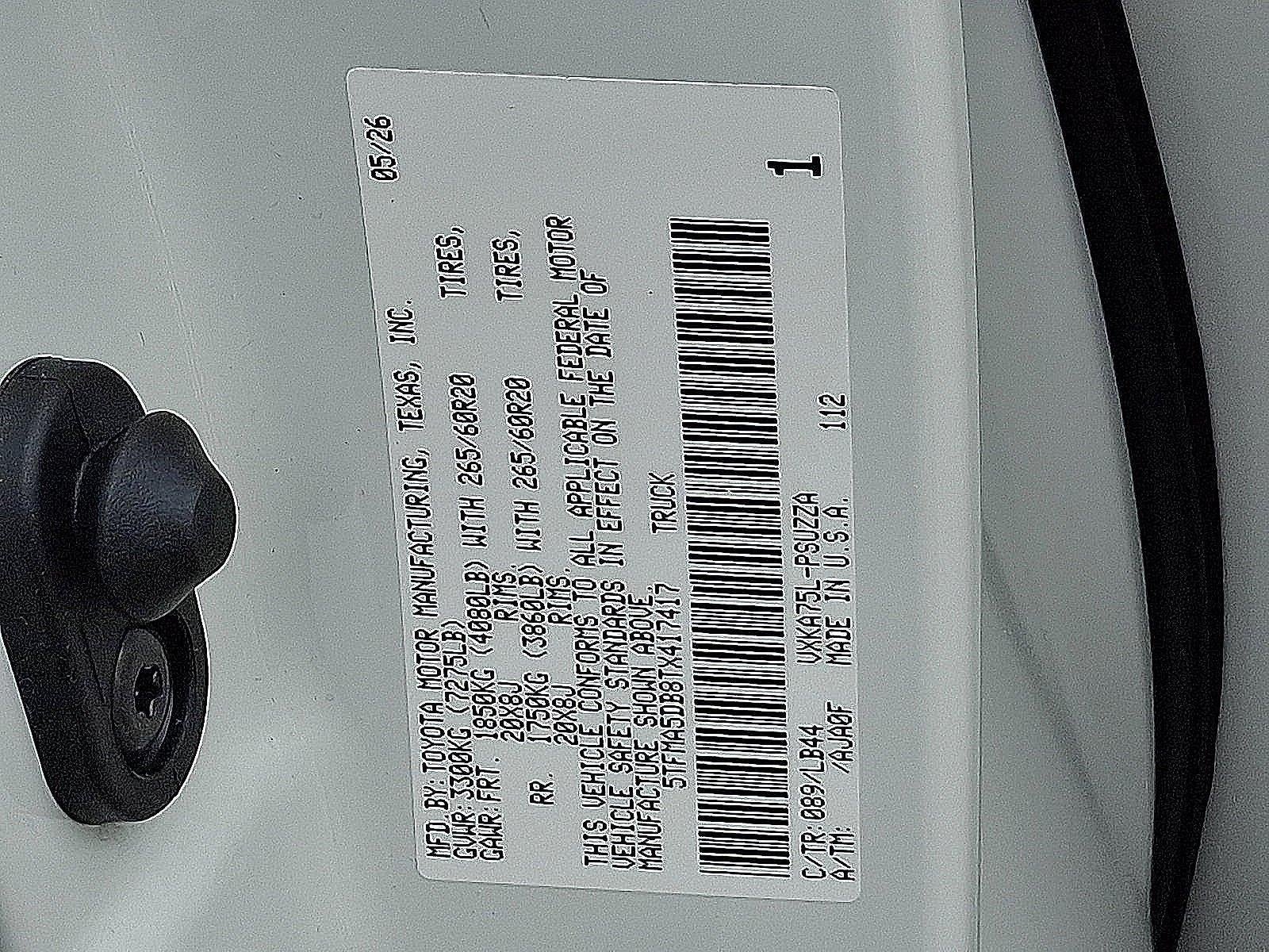 2026 Toyota Tundra 4WD 4WD 1794 Edition CrewMax 5.5' Bed (Natl)