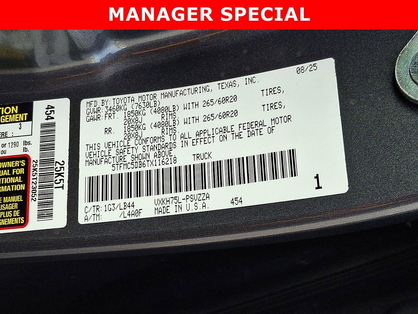 2026 Toyota Tundra 4WD 4WD 1794 Edition Hybrid CrewMax 5.5' Bed (Natl)