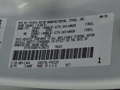 2026 Toyota Tundra Hybrid 1794 Edition