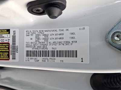 2026 Toyota Tundra 4WD 4WD Platinum CrewMax 6.5' Bed (Natl)