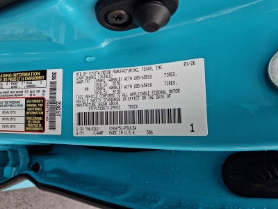 2026 Toyota Tundra 4WD 4WD TRD Pro Hybrid CrewMax 5.5' Bed (Natl)