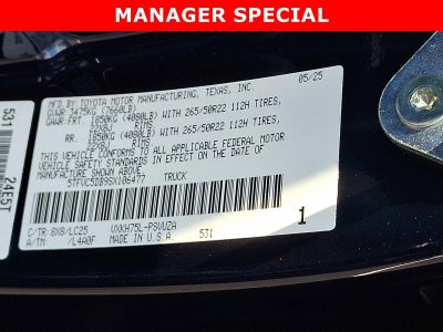 2025 Toyota Tundra 4WD 4WD Capstone Hybrid CrewMax 5.5' Bed (Natl)