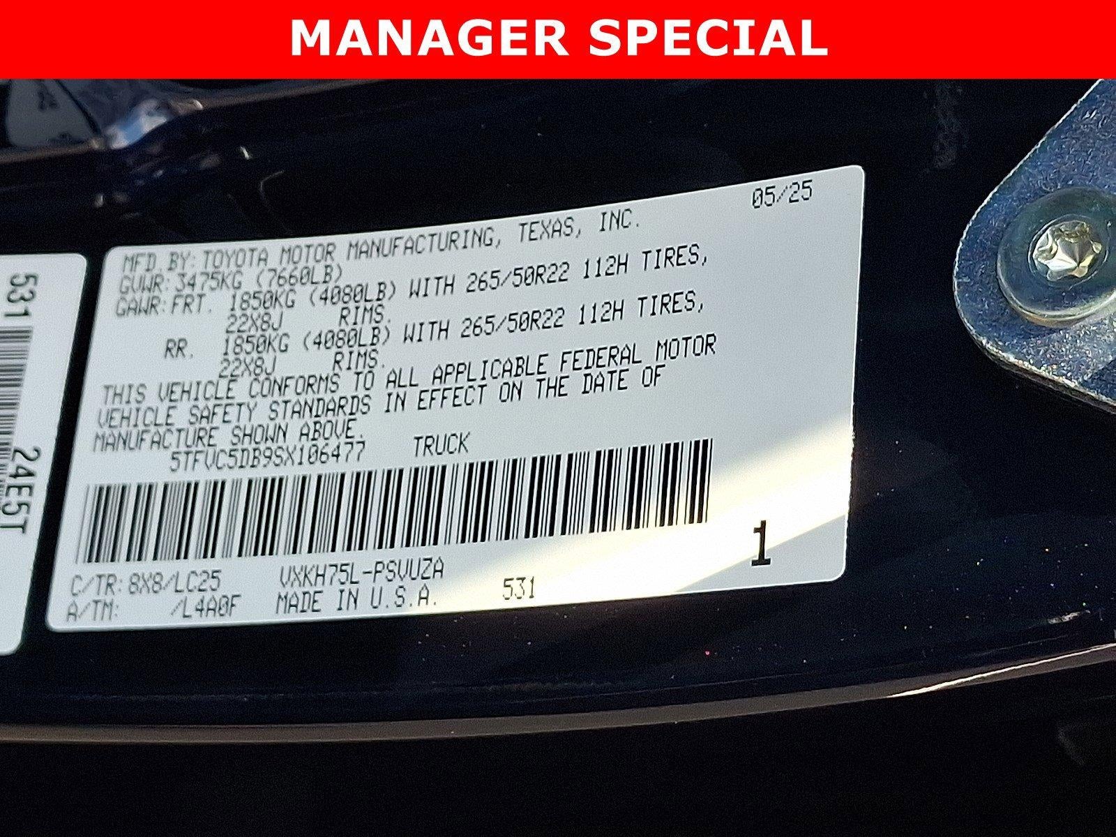 2025 Toyota Tundra 4WD 4WD Capstone Hybrid CrewMax 5.5' Bed (Natl)