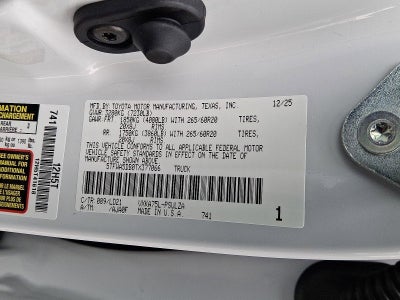 2026 Toyota Tundra 4WD 4WD Limited CrewMax 5.5' Bed (Natl)