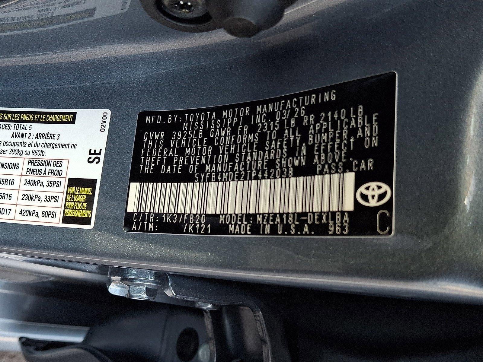 2026 Toyota Corolla LE CVT (Natl)