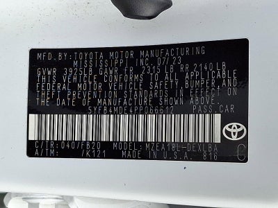 2023 Toyota Corolla LE CVT (Natl)