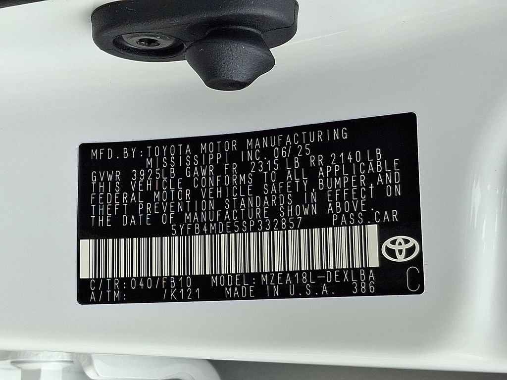 2025 Toyota Corolla LE CVT (Natl)