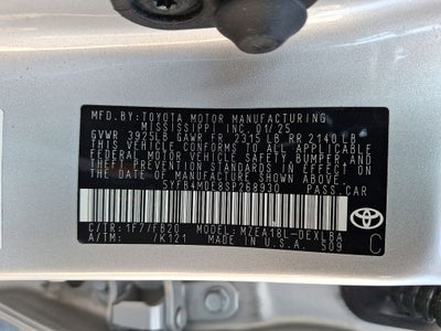 2025 Toyota Corolla LE CVT (Natl)