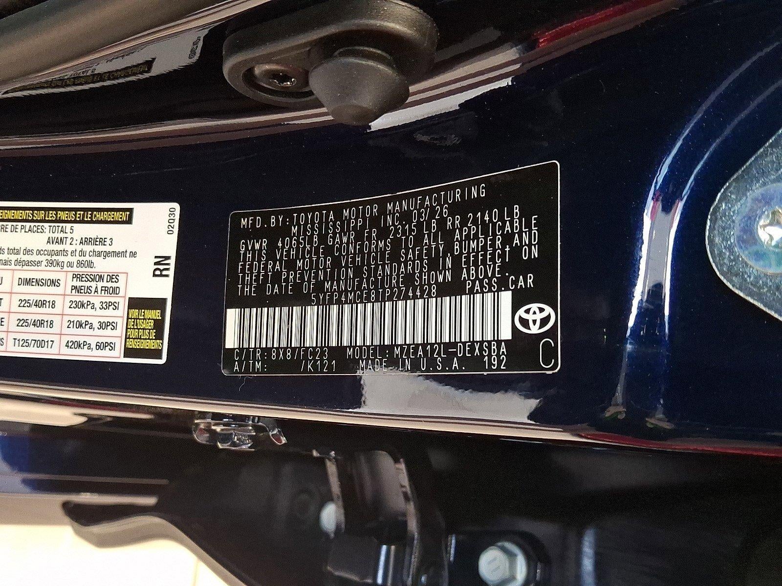 2026 Toyota Corolla SE CVT (Natl)