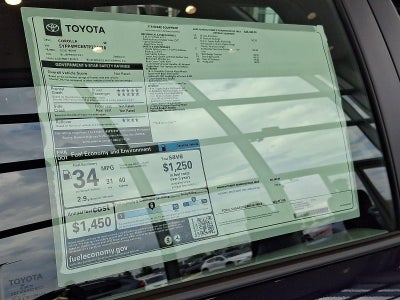 2026 Toyota Corolla SE CVT (Natl)