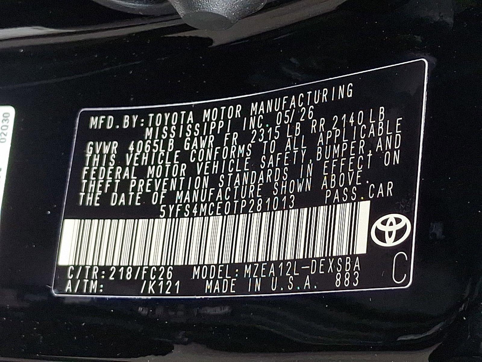 2026 Toyota Corolla SE CVT (Natl)