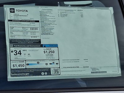 2026 Toyota Corolla SE CVT (Natl)