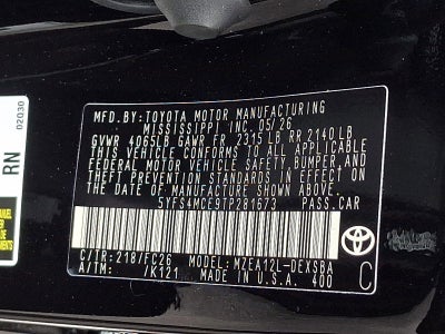2026 Toyota Corolla SE CVT (Natl)