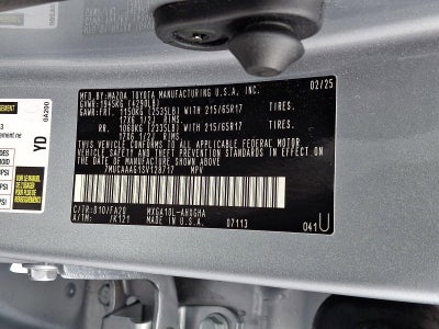 2025 Toyota Corolla Cross LE 2WD (Natl)