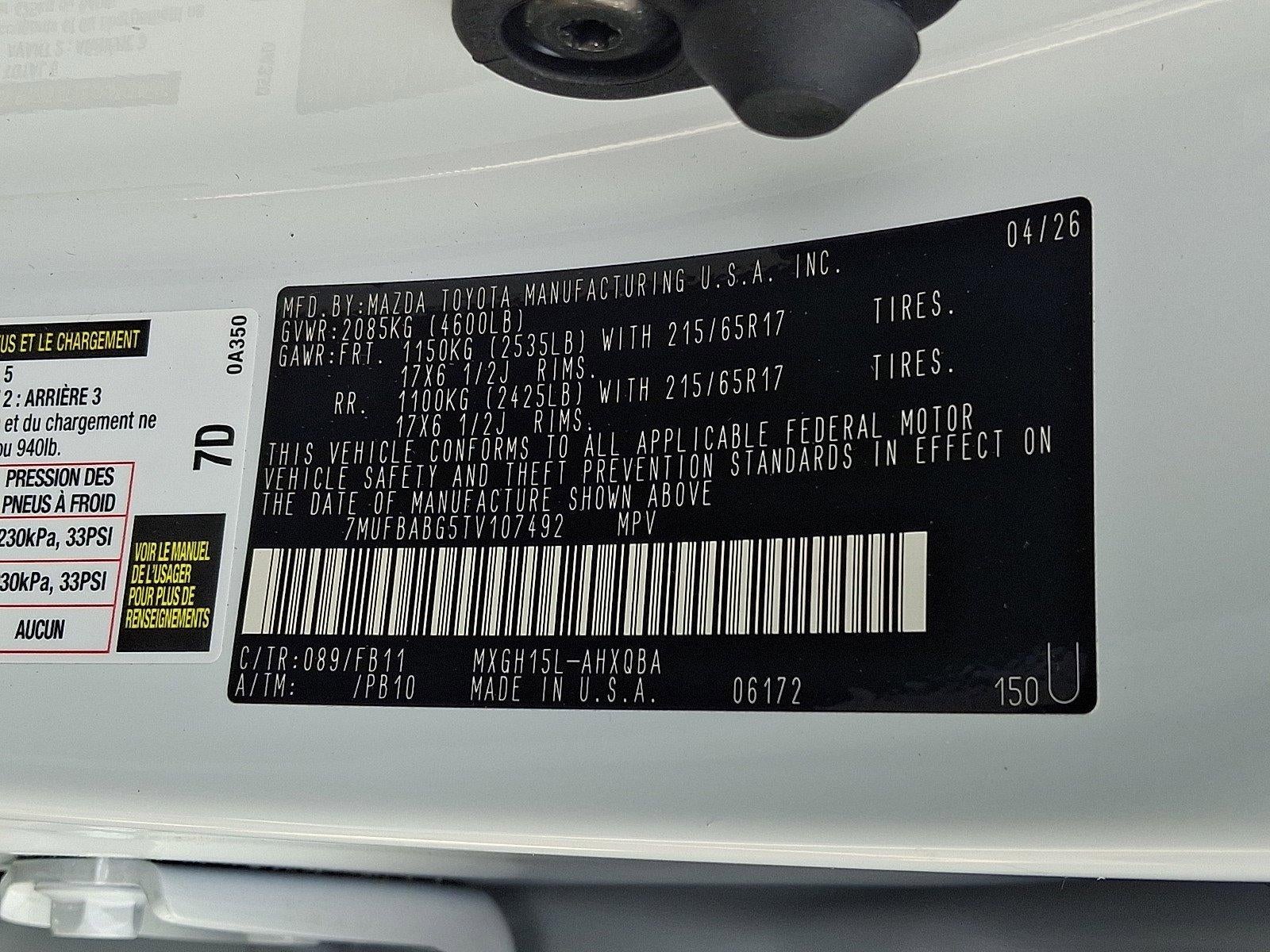 2026 Toyota Corolla Cross Hybrid S 4WD (Natl)