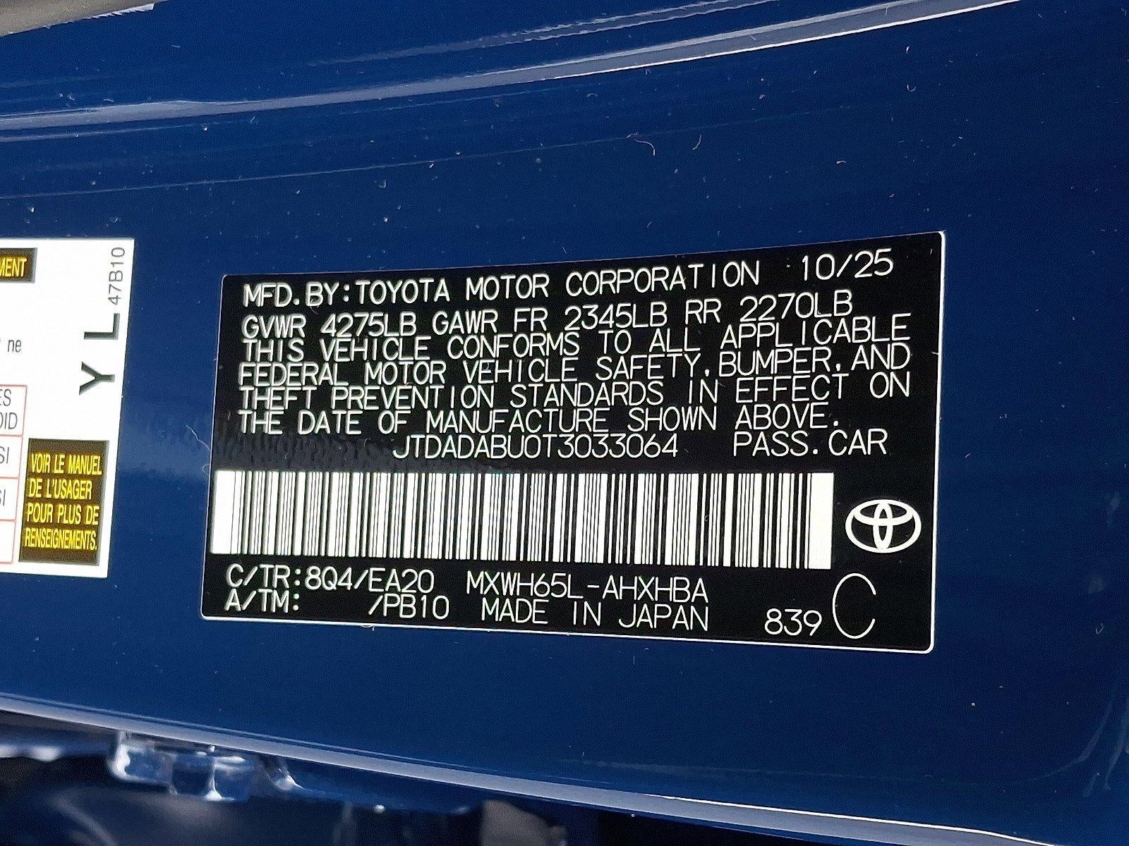 2026 Toyota Prius LE AWD (Natl)