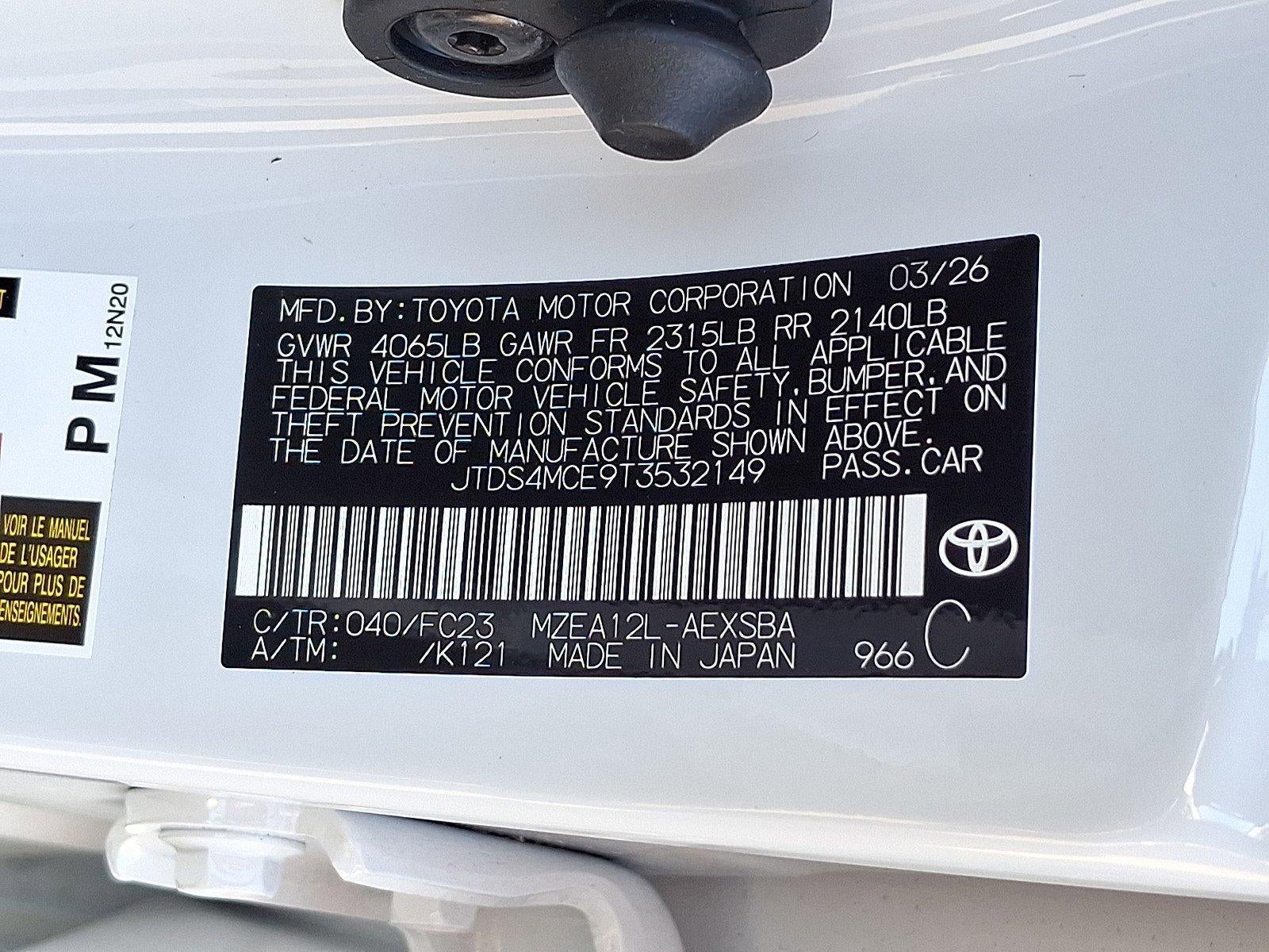 2026 Toyota Corolla SE CVT (Natl)